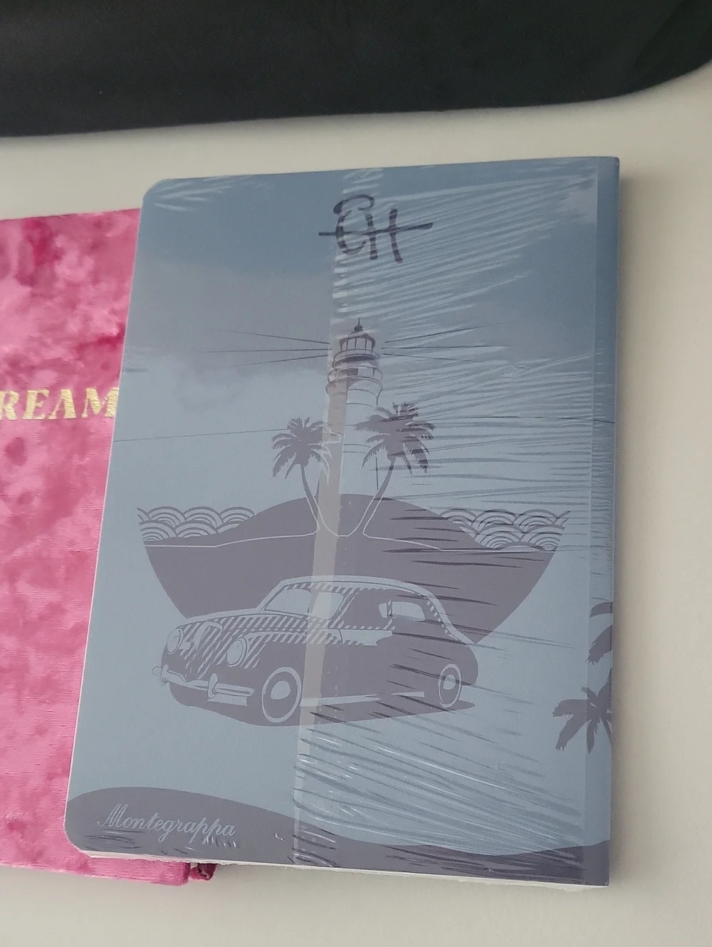 Pink Velvet Journal + Ernest Hemingway Notebook Set